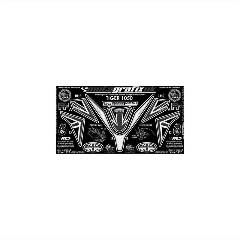 バイクパーツ アクセサリーモトグラフィックス ボディパッド FRONT MT-NT007MJ 4580041206624TIGER1050｜バイク用品はとやグループ2号店