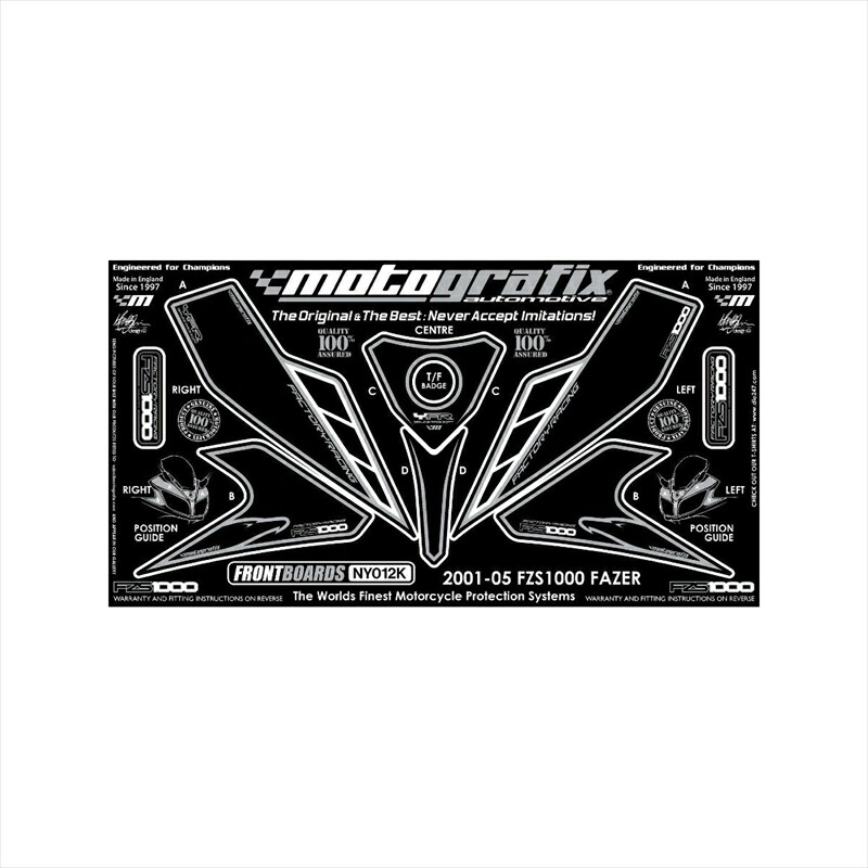 バイクパーツ アクセサリー モトグラフィックス ボディパッド FRONT MT-NY012K 4580041206891 FZS 1000 FAZER 01-05