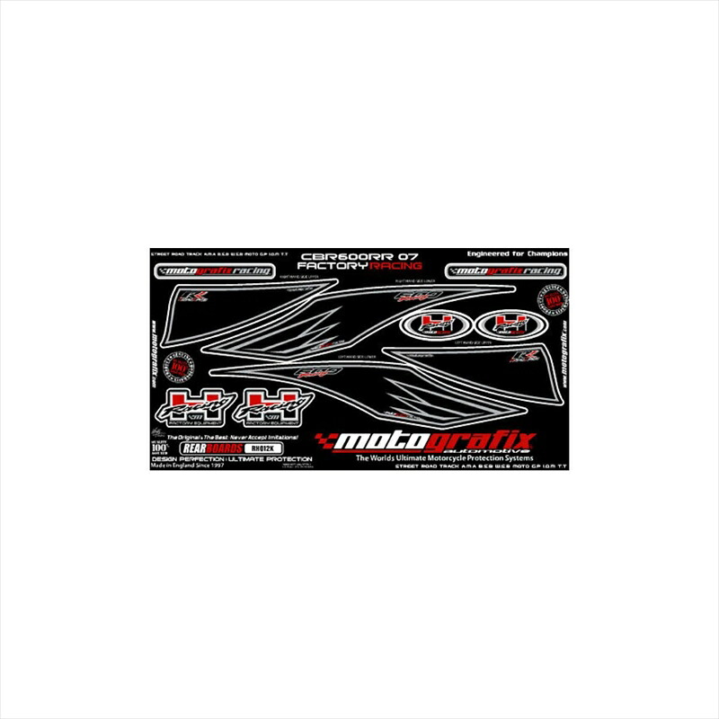 バイクパーツ アクセサリーモトグラフィックス ボディパッド REAR MT-RH012K 4580041208321CBR600RR 07/08｜バイク用品はとやグループ2号店