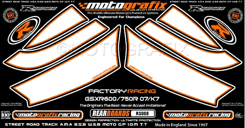 バイクパーツ MOTO GRAFIX(モトグラフィックス) ボディパッド REAR MT-RS008WO 4580041208949