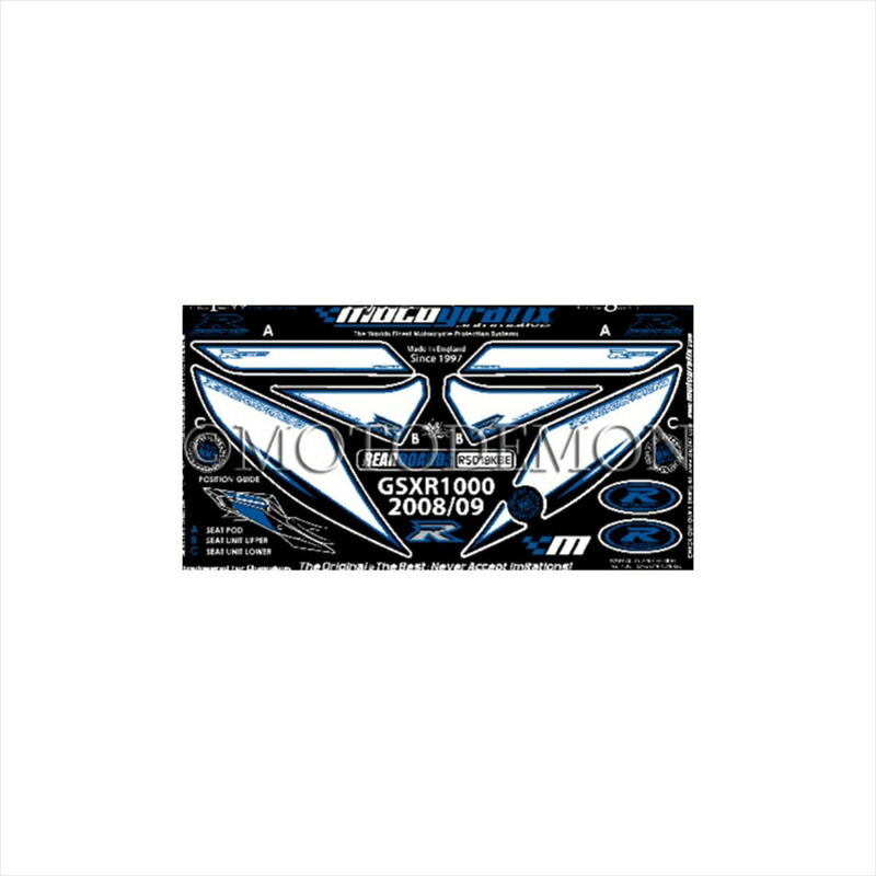バイクパーツ アクセサリー モトグラフィックス ボディパッド REAR MT-RS019KBE 4580041209182 GSX-R1000 K9/L1(09-