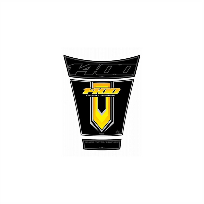 バイクパーツ 外装 モトグラフィックス タンクパッド BLK/YEL MT-TS022KY 4580041218948 GSX1400