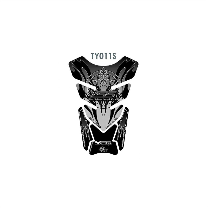 バイクパーツ 外装 モトグラフィックス タンクパッド BLK/SLV MT-TY011S 4580041221047 FZS600 DIVERSION