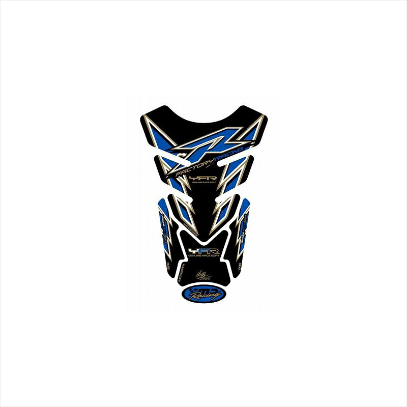 バイクパーツ 外装 モトグラフィックス タンクパッド BLK/BLU MT-TY012BK 4580041221078 YAMAHA QUADPAD