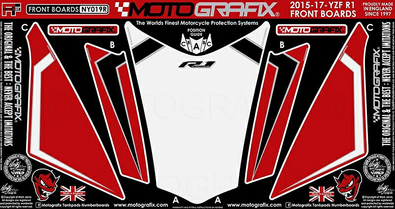 バイクパーツMOTO GRAFIX(モトグラフィックス) ボディパッド FRONT MT-NY019R4580041224048｜バイク用品はとやグループ2号店 11,866円