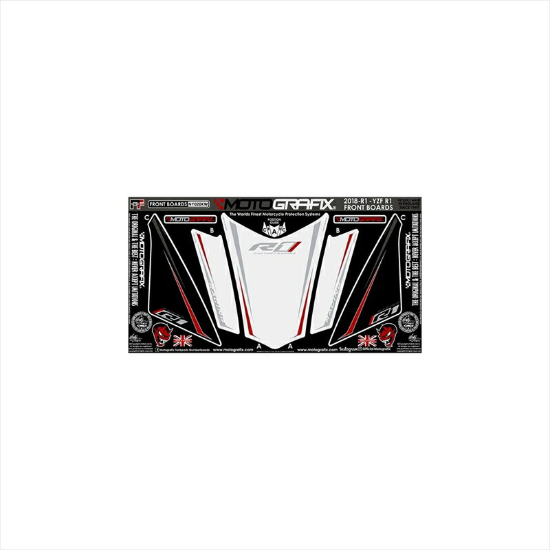 バイクパーツ アクセサリー モトグラフィックス ボディパッド FRONT KW MT-NY020KW 4580041227056 YZF-R1 18-19