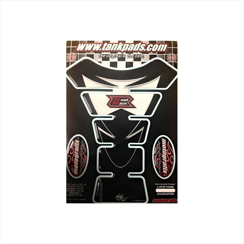 バイクパーツ 外装 モトグラフィックス タンクパッド BLACK/RED MT-UY001S1 4580041227889 YAMAHA ROAD RACE