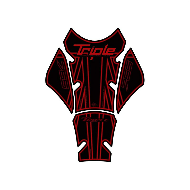 バイクパーツ 外装 モトグラフィックス タンクパッド RED/BLK MT-TT032RK 4580041228831 TRIUMPH 765 series