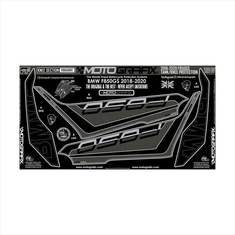バイクパーツ アクセサリー モトグラフィックス ボディパッド KNEE MT-KB028EK 4580041242325 BMW F850GS 18-20