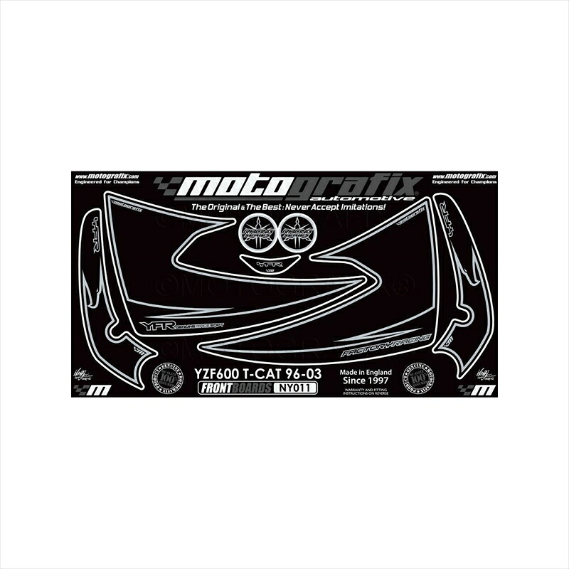 【5日前後で発送】バイクパーツ アクセサリー モトグラフィックス ボディパッド FRONT MT-NY011KS 4580041243933 YZF600 THUNDER CAT 96-03