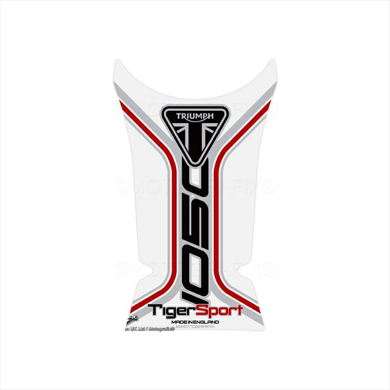 バイクパーツ 外装 モトグラフィックス タンクパッド WHT/BLK/RED MT-TT041WR 4580041244589 TRIUMPH Tiger1050Sport 16-21