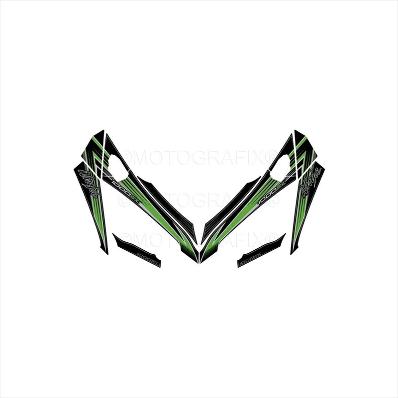 バイクパーツ アクセサリー モトグラフィックス ボディパッド FRONT MT-NK024KG 4580041245159 Ninja1000SX 20-21