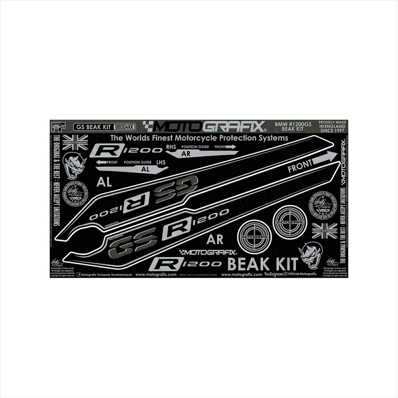 バイクパーツ アクセサリー モトグラフィックス BEAK PROTECTION KIT MT-BB004KK 4580041228930 BMW R1200GS 17-18
