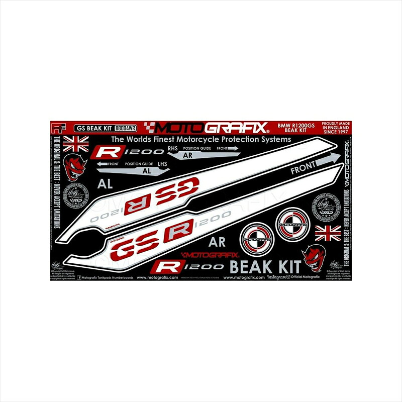 バイクパーツ アクセサリー モトグラフィックス BEAK PROTECTION KIT MT-BB004WR 4580041228961 BMW R1200GS 17-18 11,408円