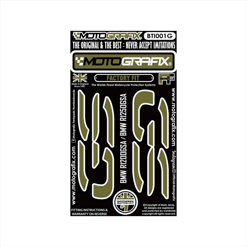 バイクパーツ 外装 モトグラフィックス GS TANK LOGO MT-BTI001G 4580041228367 BMW R1200GS/R1250GS Adventure