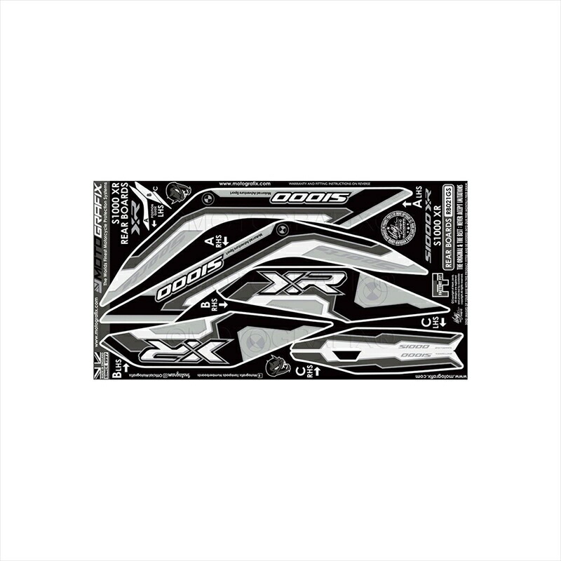 バイクパーツ アクセサリー モトグラフィックス REAR BODY PAD MT-RB021GS 4580779601869 S1000XR(20-23)