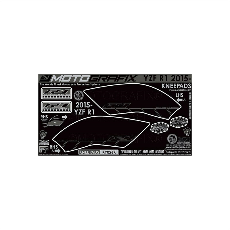 バイクパーツ アクセサリーモトグラフィックス KNEE BODY PADMT-KY026K 4580779602200YZF-R1(15-22)｜バイク用品はとやグループ2号店
