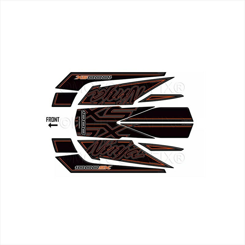 バイクパーツ アクセサリー モトグラフィックス REAR BODY PAD MT-RK022KO 4580779603597 Ninja1000SX(20-24)