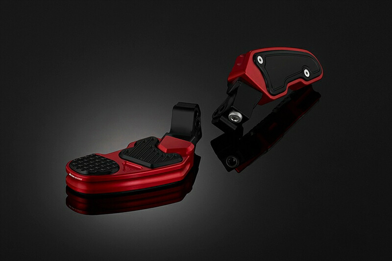 バイクパーツBIKERS(バイカーズ) タンデムステップ レッドH0535-RED-BLK4550255453022|バイク用品はとやグループ2号店