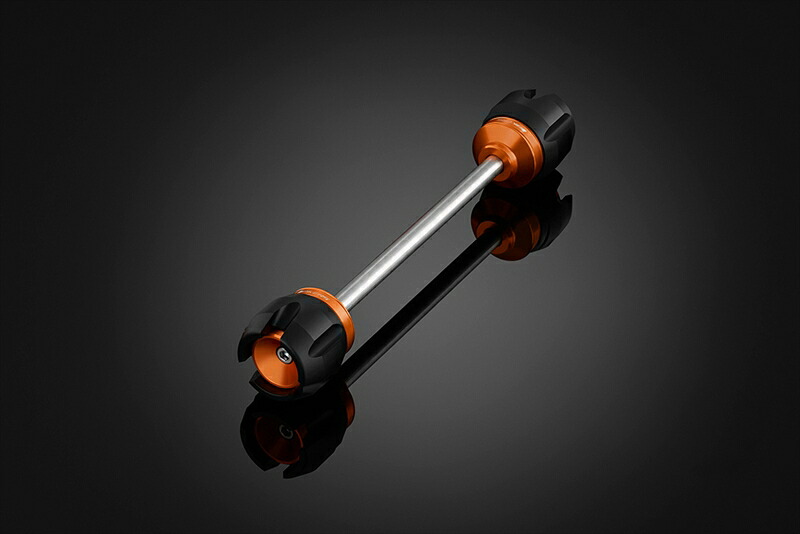 バイクパーツBIKERS(バイカーズ) フロント アクスルスライダー オレンジゴールドH0528-OGD4550255603595｜バイク用品はとやグループ2号店