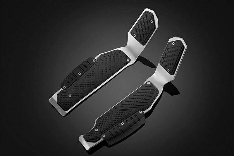 バイクパーツ BIKERS(バイカーズ) フットプレート シルバー/ブラック H0927-SLV-BLK 4550255610098 29,366円