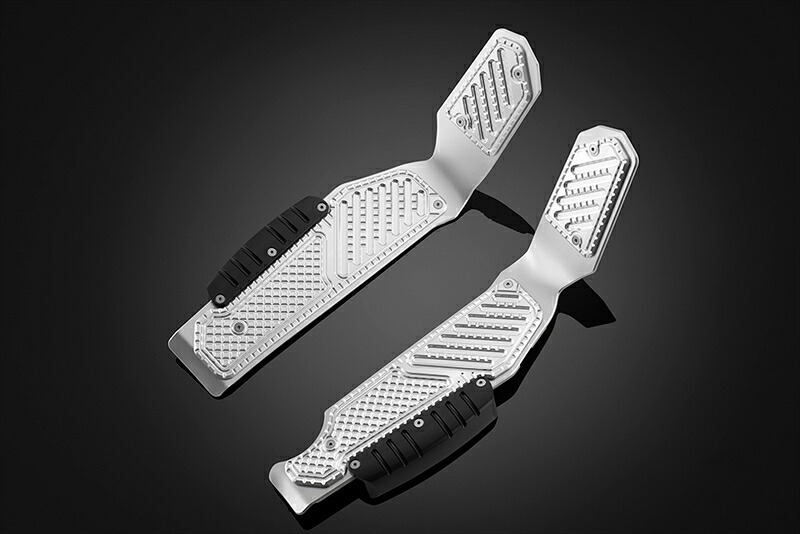 バイクパーツBIKERS(バイカーズ) フットプレート シルバー/シルバーH0927-SLV-SLV4550255610104|バイク用品はとやグループ2号店