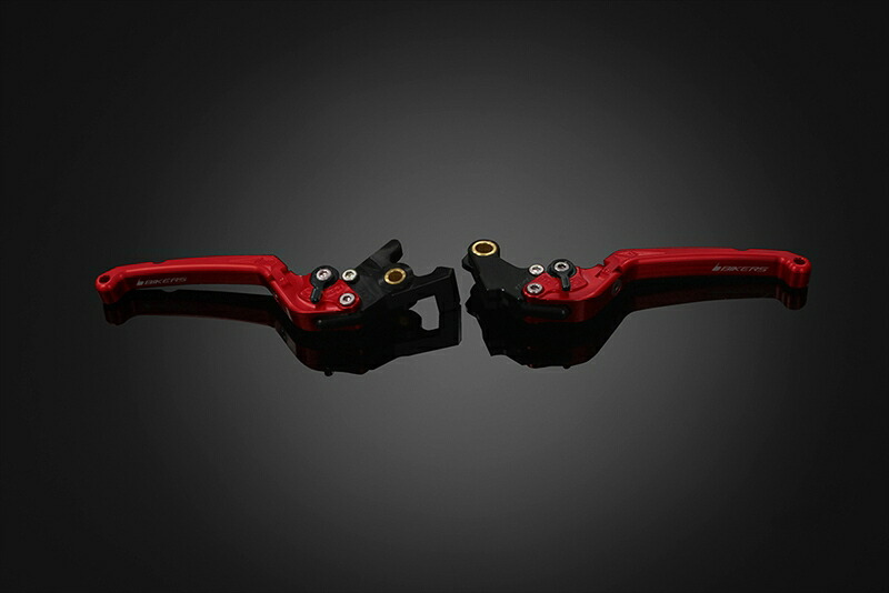 バイクパーツ BIKERS(バイカーズ) レバーセット 可倒式 フラットタイプ レッド H0995-RED 4550255729967 15,768円