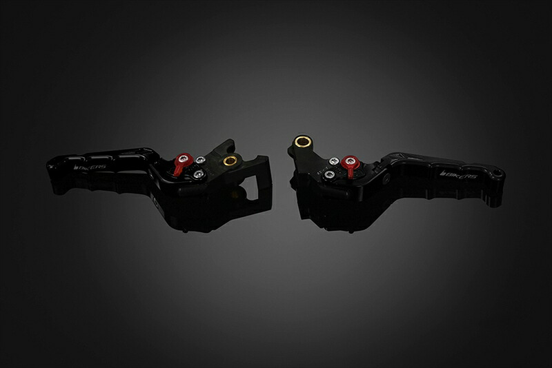 バイクパーツ BIKERS(バイカーズ) レバーセット 可倒式 カーブタイプ ブラック H0997-BLK 4550255729998
