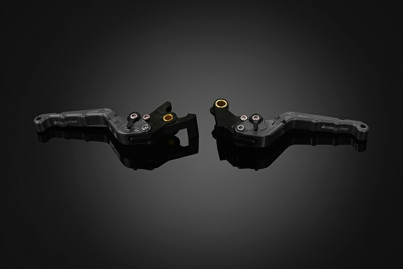 バイクパーツ BIKERS(バイカーズ) レバーセット 可倒式 カーブタイプ グレー H0997-GRY 4550255730024