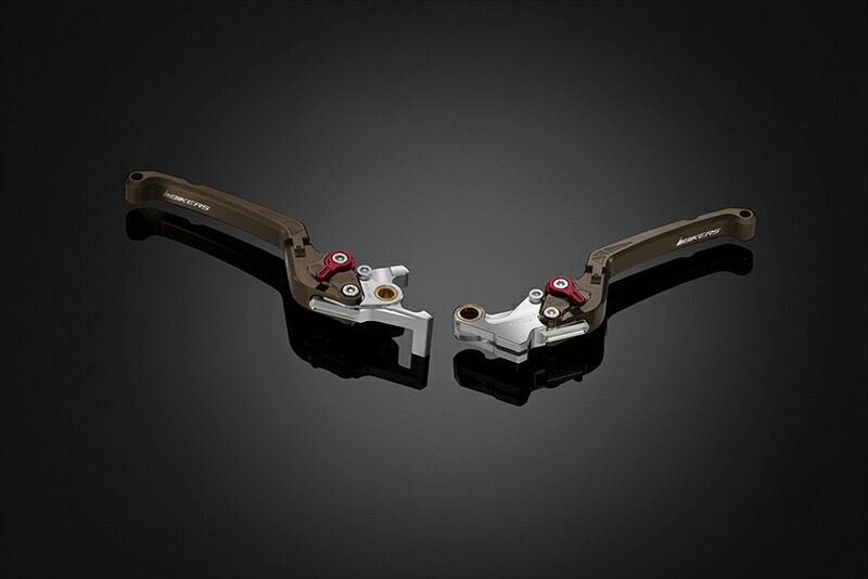 バイクパーツBIKERS(バイカーズ) レバーセット 可倒式 フラットタイプ チタンH1028-TIN4550255755102｜バイク用品はとやグループ2号店