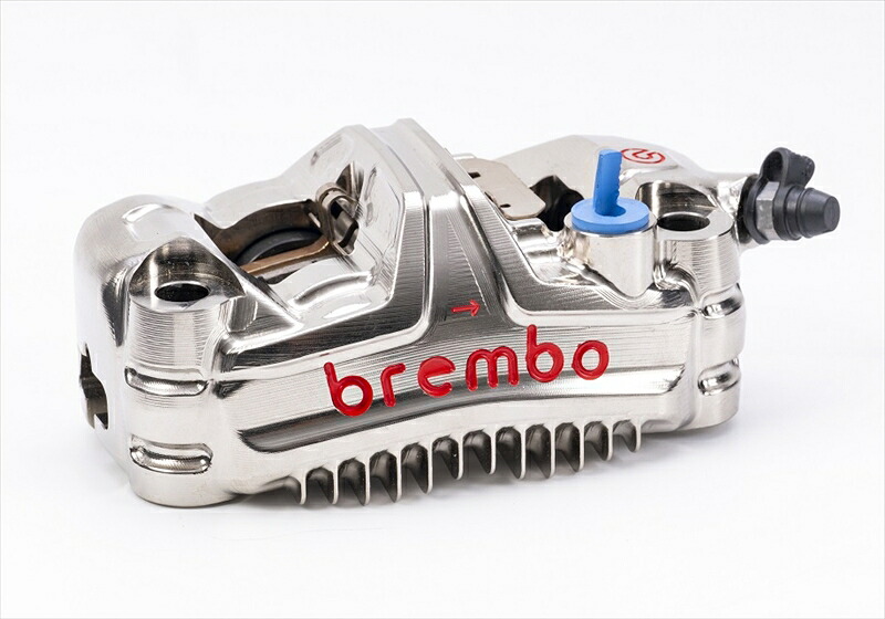 バイクパーツBREMBO(ブレンボ) GP4-MS ラジアル CNC モノブロック 4P キャリパー ニッケルコーティング レッドロゴ 右側120.D600.404550646180575｜バイク用品はとやグループ2号店 111,093円