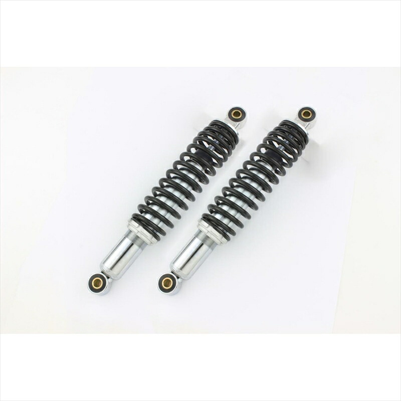 バイクパーツ シフトアップ リアショック 2pcs/set 225305-36-10 4580425070469モンキーTYPE2 305mm メッキボディ/ブラックスプリング｜バイク用品はとやグループ2号店