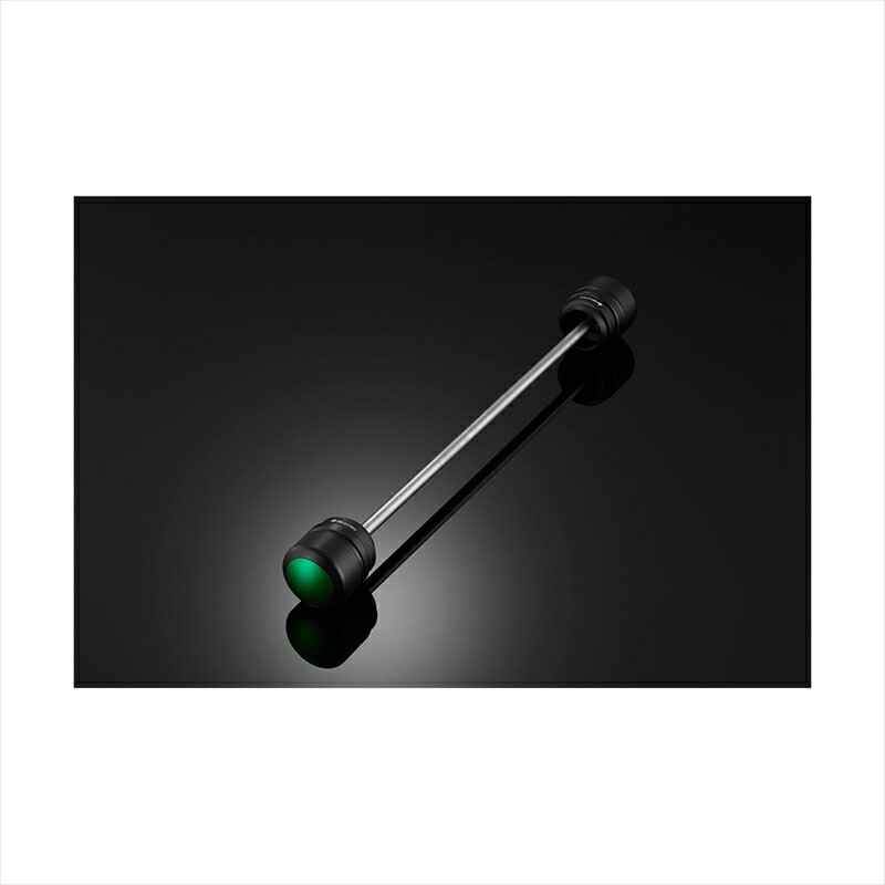 バイクパーツ BIKERS(バイカーズ) リア アクスルスライダー グリーン K0390-GRN 4550255581572 Ninja650/Z650 17-25