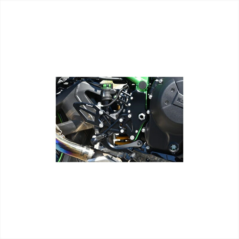 バイクパーツWOODSTOCK(ウッドストック) バックステップキット オールBLK WBS-K44-BK4550255600501Z H2/Z H2 SE｜バイク用品はとやグループ2号店