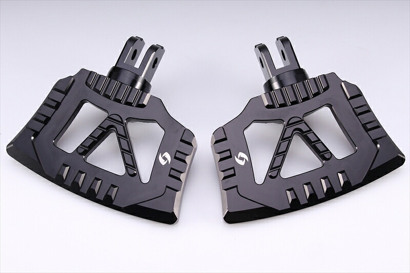 バイクパーツ スピードラ アルミ削り出し ミニフットボード カラー:ブラックAHDFP07BK 4580556225875｜バイク用品はとやグループ2号店