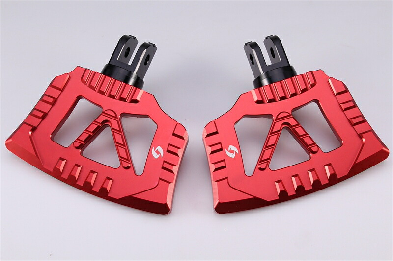 【5日前後で発送】バイクパーツ スピードラ アルミ削り出し ミニフットボード カラー:レッド AHDFP07RD 4580556225905