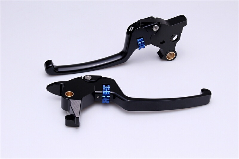 バイクパーツ スピードラ アジャスタブルレバーセット　スタンダードタイプ レバー本体カラー:ブラック ハードアルマイト アジャスターカラー:ブルー LVSDHD01BK-BE 4580556226100 23,430円