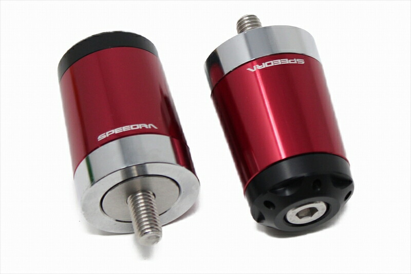 バイクパーツ スピードラ ヘビーウェイトハンドルバーエンドスライダー MT-09 24- カラー:レッド ABEYL06RD 4580556227145