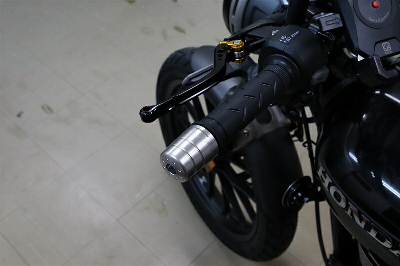バイクパーツ スピードラ ステンレス削り出しハンドルバーエンド GB350 23- ABEHSUS05 4580556236345