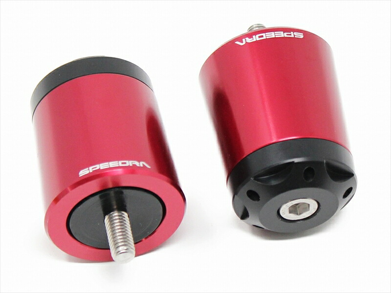 バイクパーツ スピードラ アルミバーエンド タイプA GB350 23- カラー:レッド ABEHP05RD 4580556236482