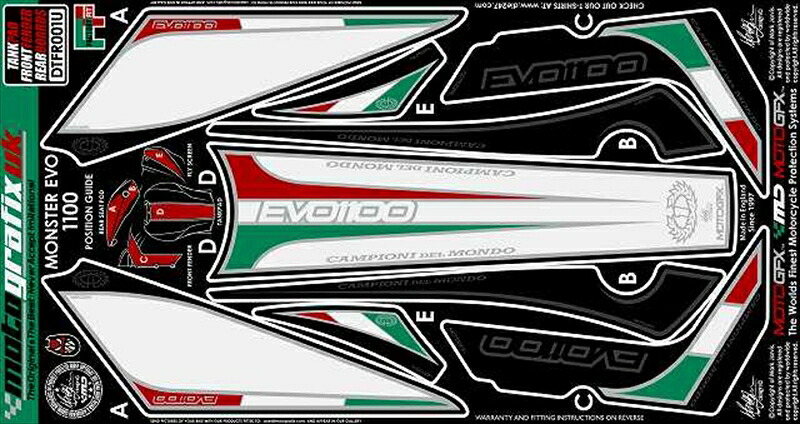 バイクパーツMOTO GRAFIX(モトグラフィックス) ボディパッド タンク/フロント/リアMT-DTFR001U4580041200783｜バイク用品はとやグループ2号店