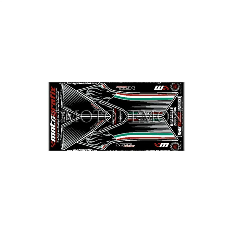 バイクパーツ アクセサリー モトグラフィックス ボディパッド REAR MT-RA003KS 4580041207362 RSV1000R/FACTORY 03-06