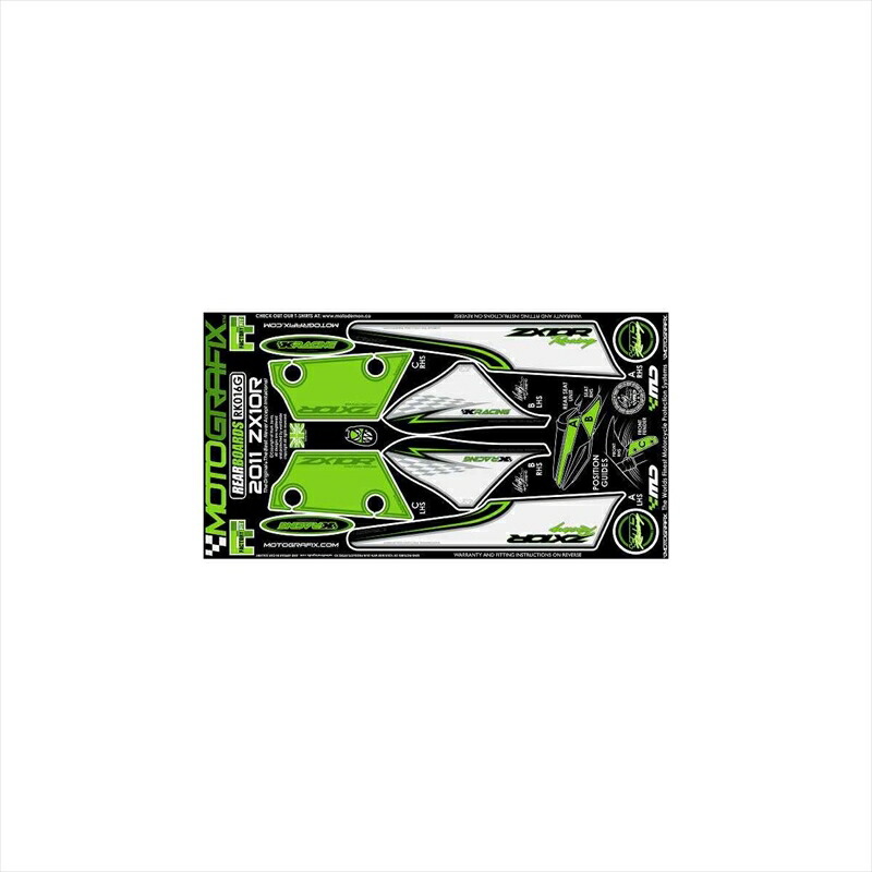 バイクパーツ アクセサリー モトグラフィックス ボディパッド REAR MT-RK016G 4580041208567 ZX-10R NINJA 11-