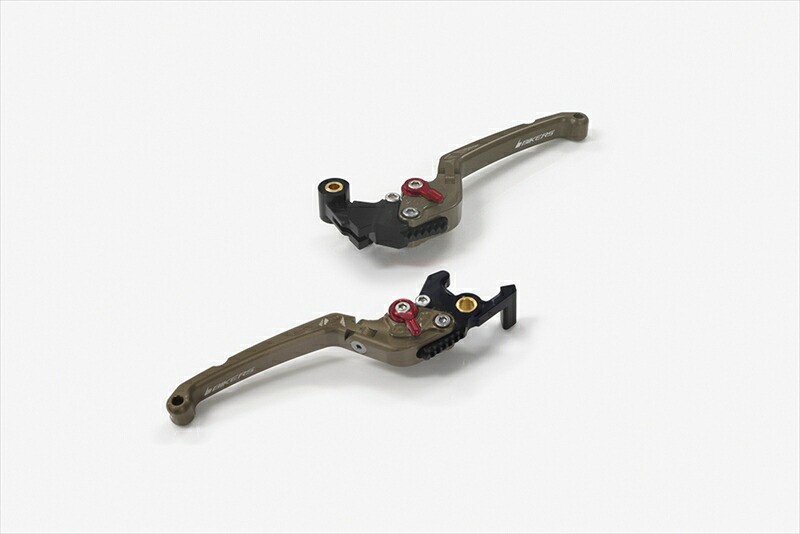 バイクパーツ BIKERS(バイカーズ) レバーセット 可倒式 フラットタイプ チタン Y0537-TIN 4550646186898