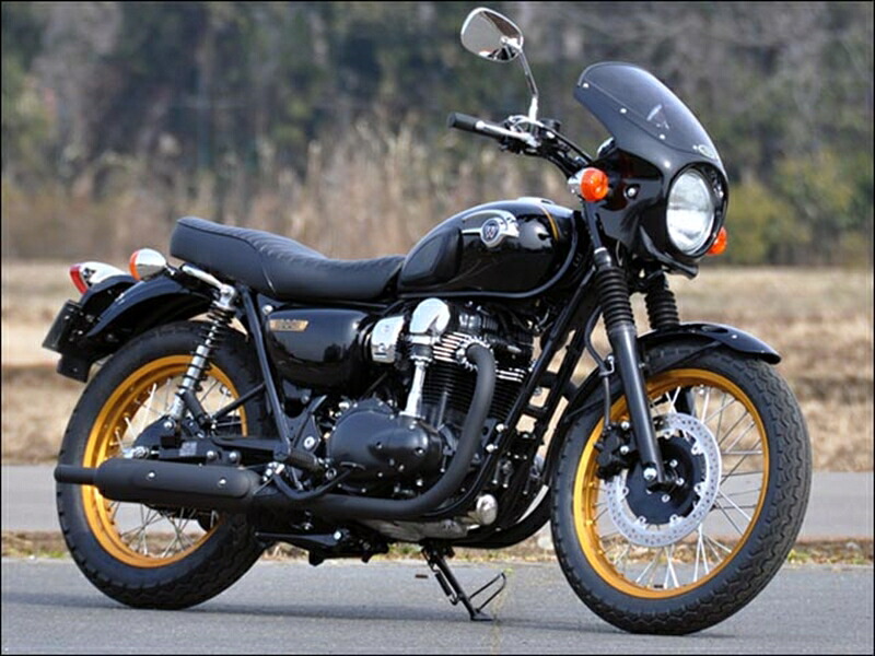 バイクパーツ 外装シックデザイン ロードコメット CSチャコール/CSオレンジ スモーク W800RC48-SC/OR/2 4550646187741｜バイク用品はとやグループ2号店