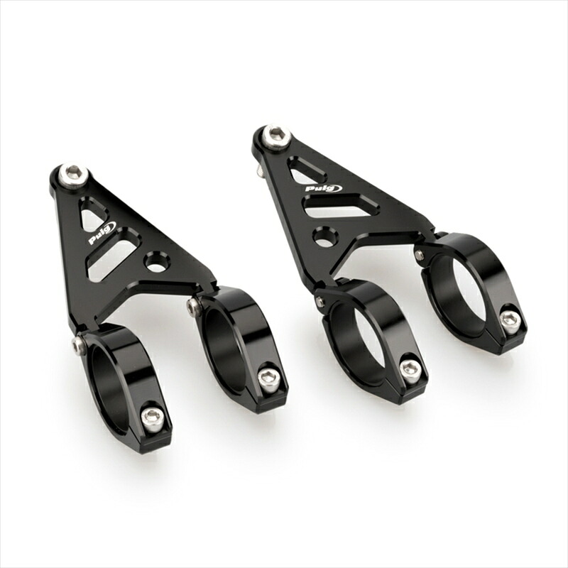 バイクパーツ 電装系 プーチ ヘッドライトステー headlight - Clamp 38-41cm ブラック汎用 20877N 4571415018561