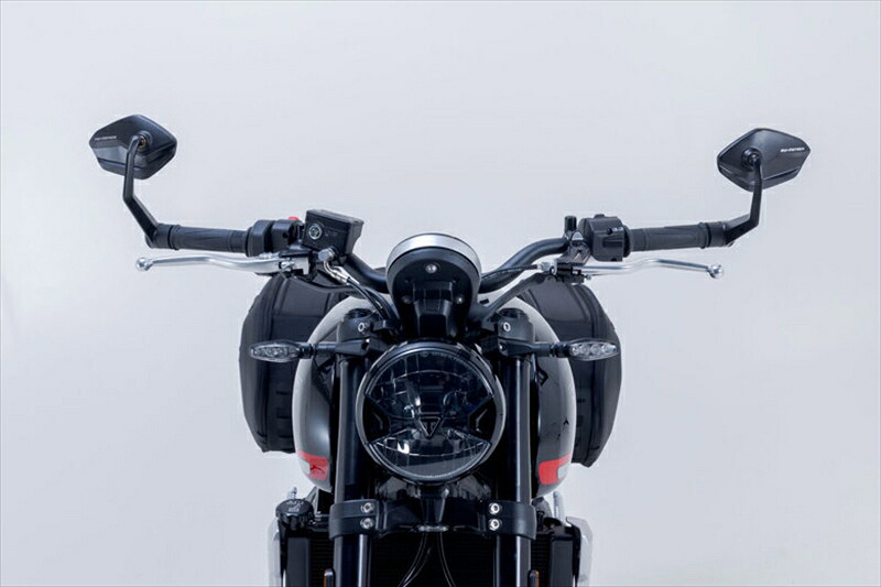 バイクパーツ ハンドルエスダブリューモーテック バーエンドミラー TRIUMPH SPEED TWIN900 22/STREET TRIPLE R/RS 19MIR1184210000 4538792209647｜バイク用品はとやグループ2号店