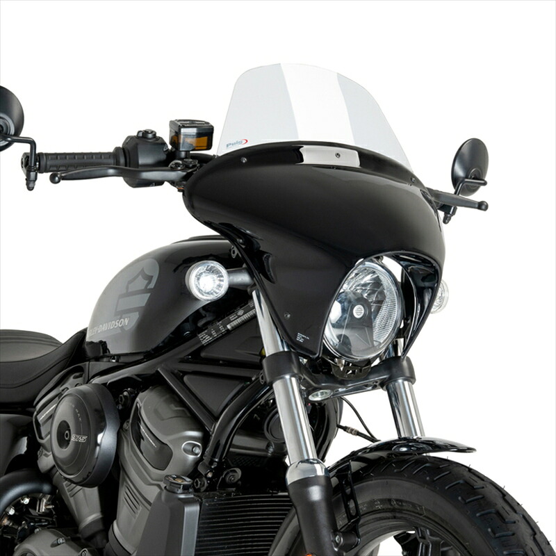 バイクパーツ 外装 プーチ ウインドシールド バットウイングSML TOURING グロスブラック/クリア HARLEY-D NIGHTSTER 975 SPECIAL 23- 21914W 4571414858540