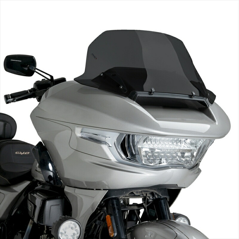 バイクパーツ 外装 プーチ ハイロードスクリーン TOURING ダークスモーク HARLEY-D ROAD GLIDE FLTRX 24- 22108F 4571414859196