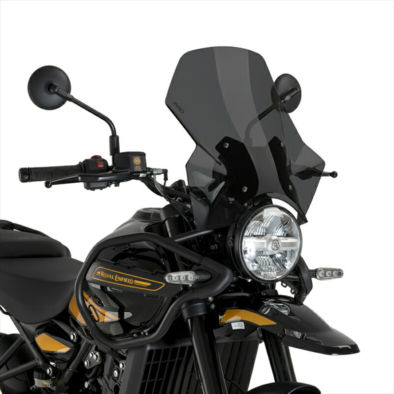 バイクパーツ 外装 プーチ アジャスタブルスクリーン ダークスモーク ROYAL ENFIELD HIMALAYAN 450 24-25 22113F 4571414859677